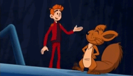 Gif animé Spirou et Spip